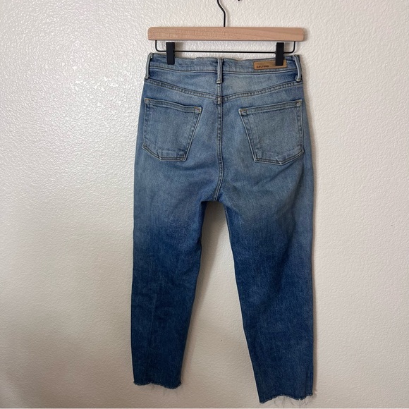 GRLFRND Helena Distressed Straight Leg Crop Cutoff Jeans 27 - Picture 6 of 8